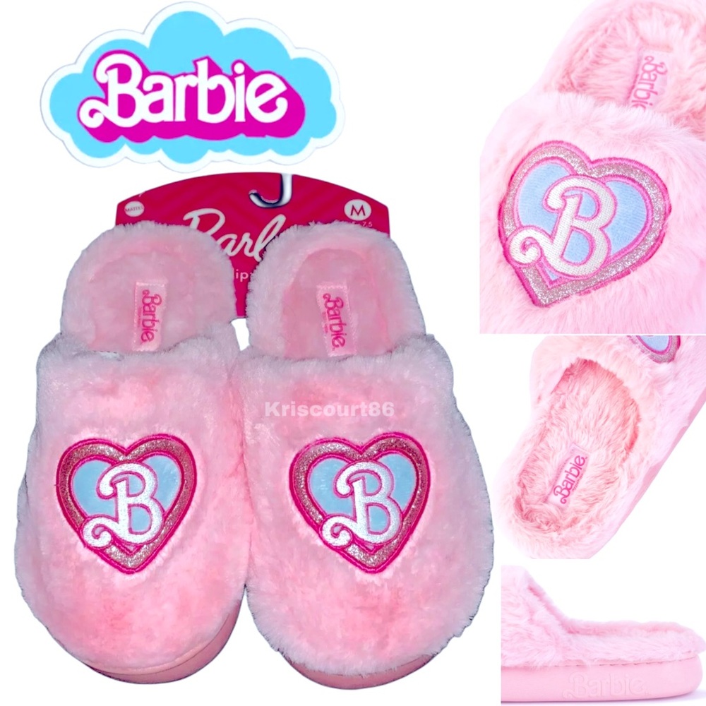Barbie Women’s Slippers 7-8 NEW WITH TAGS